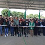 JUAN MANUEL NAVARRO INAUGURA TECHADO ESCOLAR EN PRIMARIA AMALIA NOYOLA