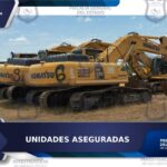 ASEGURAN CUATRO EXCAVADORAS EN CIUDAD VALLES