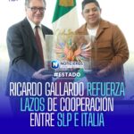 Gobernador de San Luis Potosí se reúne con embajador de Italia para fortalecer lazos económicos y culturales