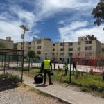 Villa de Pozos realiza trabajos de mantenimiento en Plaza Cóndor de la colonia Rancho Viejo