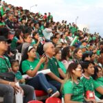 Aficionados potosinos celebran transmisiones del Mundial en el Estadio Libertad Financiera