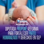 Diputada propone reforma para fortalecer el parto humanizado y los derechos de las gestantes en San Luis Potosí