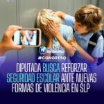 Diputada propone reformar Ley de Seguridad Escolar en SLP para atender ciberacoso y violencia digital