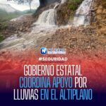 Lluvias en el Altiplano de San Luis Potosí provocan derrumbe de puentes; no hay lesionados