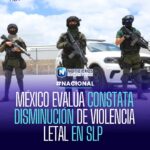 México Evalúa reporta reducción histórica de violencia letal en San Luis Potosí