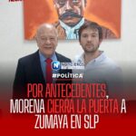 Morena rechaza registro de Gerardo Sánchez Zumaya en proceso interno de SLP por antecedentes