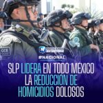 San Luis Potosí lidera reducción de homicidios dolosos en México con 81%