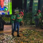 Soledad mantiene operativo de limpieza permanente en Plaza principal durante el Mundial