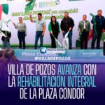 Villa de Pozos inicia rehabilitación integral de la Plaza Cóndor; beneficiará a 3 mil habitantes