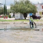 Villa de Pozos intensifica mantenimiento de red sanitaria para prevenir inundaciones en temporada de lluvias