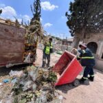 Villa de Pozos mantiene panteones municipales en condiciones óptimas con labores de limpieza y mantenimiento