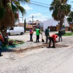 Villa de Pozos reanuda programa de bacheo para mejorar movilidad y seguridad vial