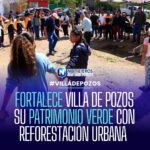 Villa de Pozos suma 300 árboles plantados en jornadas de reforestación urbana