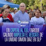 Alcalde Enrique Galindo supervisa avances y anuncia nuevas acciones en la Unidad Simón Díaz