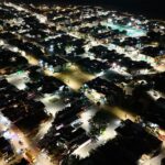 Alumbrado público en Villa de Pozos alcanza 98% de rehabilitación