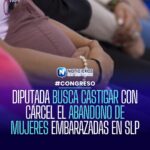 Diputada propone cárcel para padres que abandonen a mujeres embarazadas en San Luis Potosí