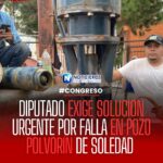 Diputado exige a Interapas solución urgente por falla en pozo Polvorín de Soledad