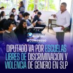Diputado propone armonizar Ley de Educación en SLP para prevenir discriminación y violencia de género