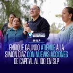 Enrique Galindo atiende a vecinos de la Simón Díaz con nuevas acciones del programa Capital al 100 en SLP