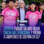 Enrique Galindo inaugura cancha multifuncional en Arboledas de Jacarandas y premia a ganadores del torneo GolPara en SLP