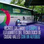 Gobernador de San Luis Potosí entrega autobús a estudiantes del Tecnológico de Ciudad Valles