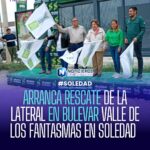 Inicia rescate de la lateral del bulevar Valle de los Fantasmas en Soledad