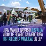 Juan Manuel Navarro respalda proyecto de Ricardo Gallardo para mejorar la movilidad en Soledad