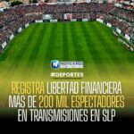 Más de 200 mil espectadores en transmisiones del Mundial en el Estadio Libertad Financiera de SLP