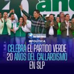 Partido Verde conmemora 20 años del Gallardismo en San Luis Potosí