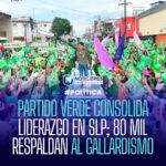 Partido Verde reúne a 80 mil personas en SLP; Gallardo consolida liderazgo
