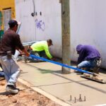 Rehabilitación de la calle 101 en Villa de Pozos alcanza 60% de avance