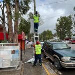 Retiran publicidad irregular en Villa de Pozos para mejorar imagen urbana