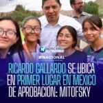 Ricardo Gallardo lidera ranking de aprobación de gobernadores en México, según Mitofsky