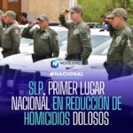 San Luis Potosí lidera reducción nacional de homicidios dolosos con 81.7% en primer semestre de 2026
