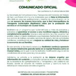 SCT desmiente cobros en RedMetro de Ciudad Valles; servicio sigue gratuito