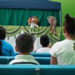 Teatro guiñol fortalece la salud mental de infancias en camping de verano de Villa de Pozos