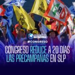 Congreso de San Luis Potosí aprueba reducir a 20 días las precampañas electorales