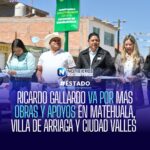 RICARDO GALLARDO VA POR MÁS OBRAS Y APOYOS EN MATEHUALA, VILLA DE ARRIAGA Y CIUDAD VALLES