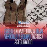 Cateo en Matehuala: FGESLP asegura vehículo, equipo táctico y cartuchos en la Zona Centro