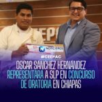 Oscar Sánchez Hernández representará a San Luis Potosí en el Concurso Nacional de Oratoria 2026 en Chiapas