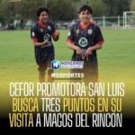CEFOR PROMOTORA SAN LUIS BUSCA TRES PUNTOS EN SU VISITA A MAGOS DEL RINCÓN
