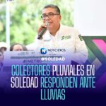 Colectores pluviales de Soledad evitan inundaciones en zonas históricamente afectadas