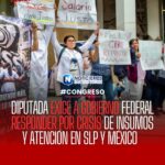Diputada Frinné Azuara exige al Gobierno Federal responder por crisis de insumos y atención médica en San Luis Potosí y México