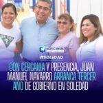 Navarro Muñiz arranca tercer año de gobierno en Soledad con la cercanía ciudadana como eje