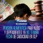 PENSIÓN ALIMENTICIA PARA HIJOS Y DEPENDIENTES YA NO TENDRÁ FECHA DE CADUCIDAD EN SLP