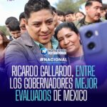 RICARDO GALLARDO, ENTRE LOS GOBERNADORES MEJOR EVALUADOS DE MÉXICO